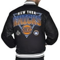 thumbnail image 2 of Men's Starter  Black New York Knicks Triangle Full-Snap Varsity Jacket, 2 of 3