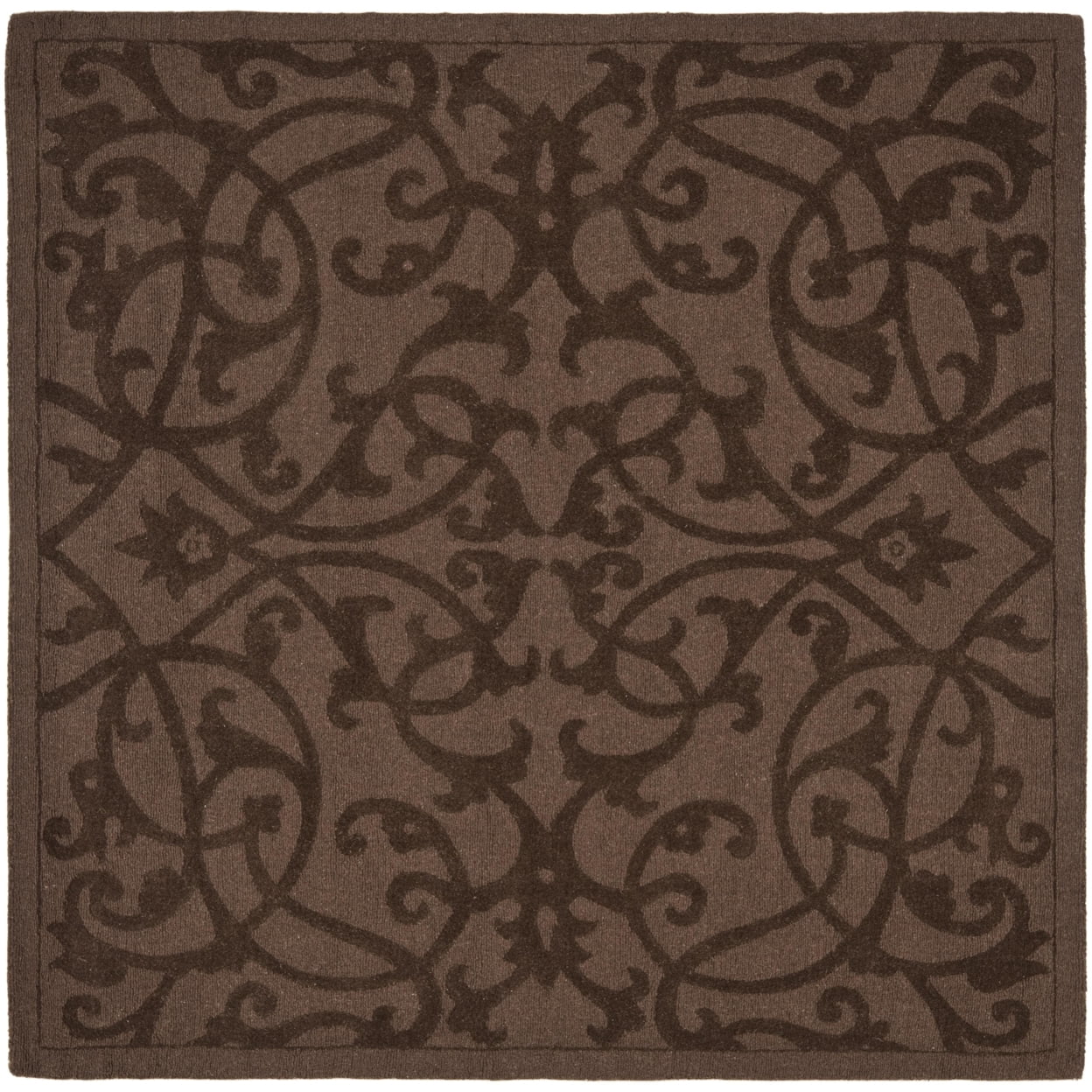 SAFAVIEH Impressions IM341A Handmade Brown Rug