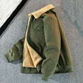 thumbnail image 6 of EOYWHK Corduroy Jackets for Women Fleece Linen Vintage Coats Button Down Fuzzy Thicken Cropped Jacket, 6 of 8