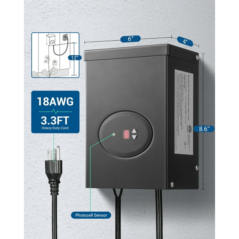 Dewenwils Low Voltage Landscape Transformer 300w med.tu.ac.th