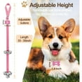 thumbnail image 6 of 1 set Dog Door Bells Dog Doorbell to go Outside Puppy Train Bell for pet to Ring to go Potty Puppy Toilet Training Bell Jingle Bells for Door Knob Girl Puppy Essentials Accessories (Pink), 6 of 9