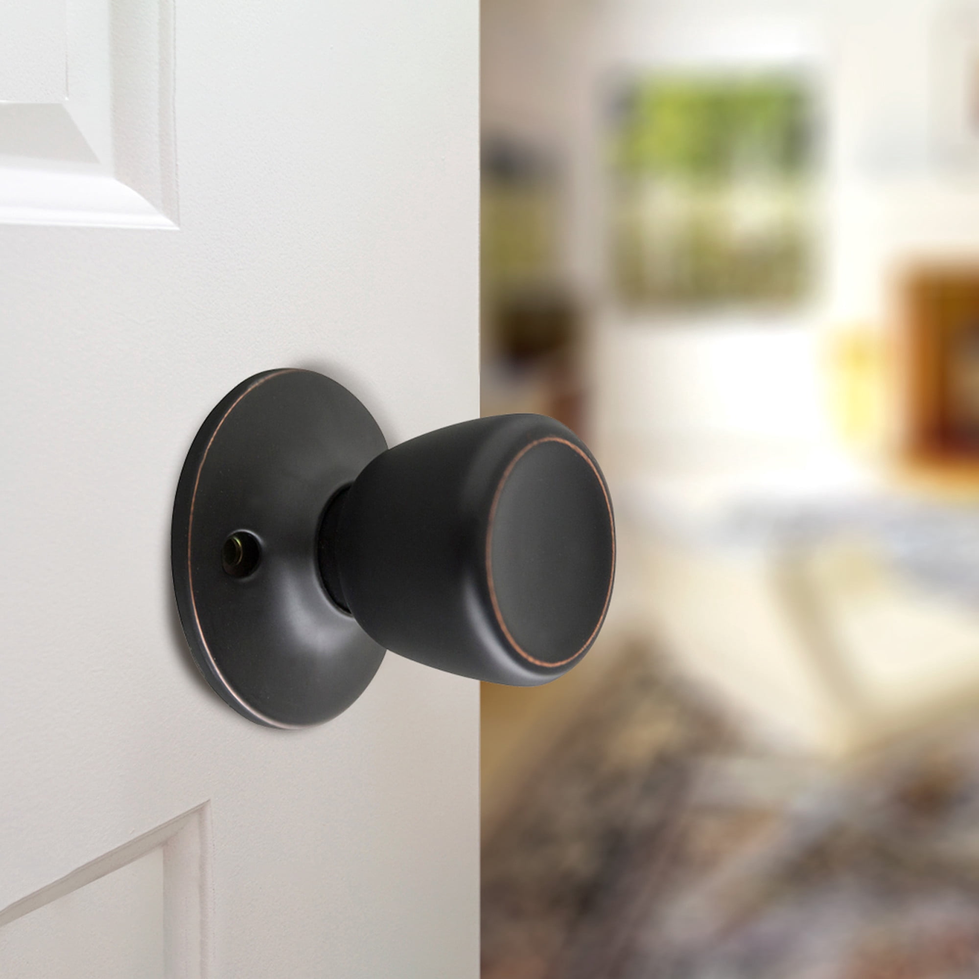 Oil Rubbed Bronze Dummy Door Knob, Closet and French Door, Left or Right Hand