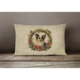 thumbnail image 4 of Papillon Christmas Flowers Throw Pillow 12 in x 16 in, 4 of 4