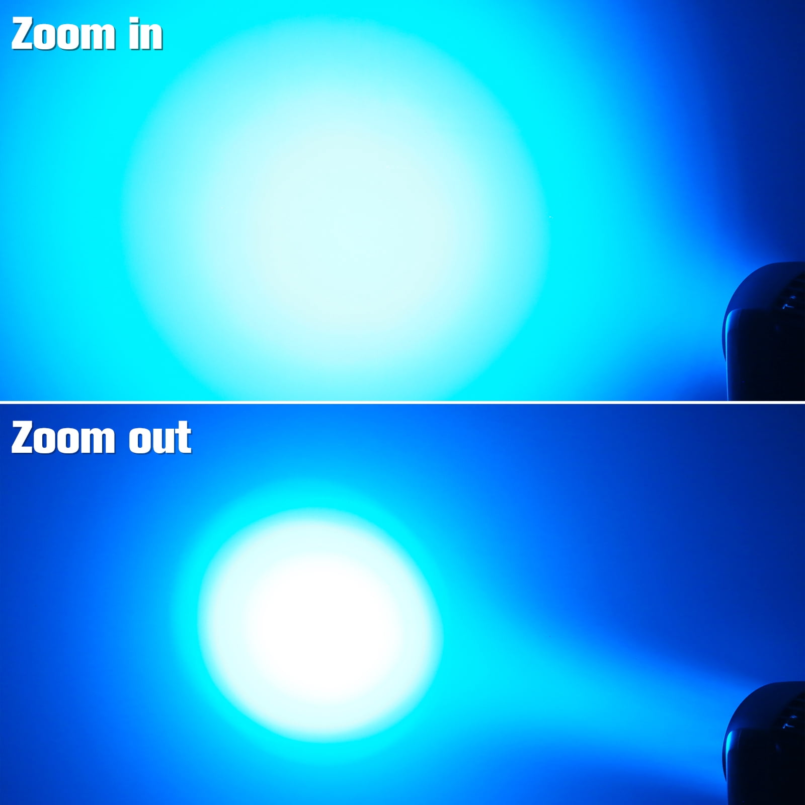 19x15W RGBW Wash Zoom Beam Moving Head Spotlight LED Stage Light DMX DJ Party Show Wedding - 4 Pack