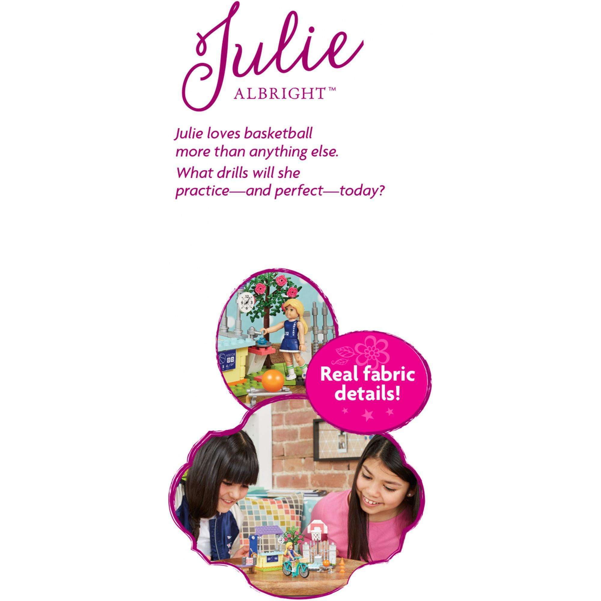 mega construx american girl julie's basketball practice