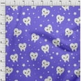 thumbnail image 4 of oneOone Georgette Viscose Medium Purple Fabric Teeth Dress Material Fabric Print Fabric By The Yard 42 Inch Wide, 4 of 6