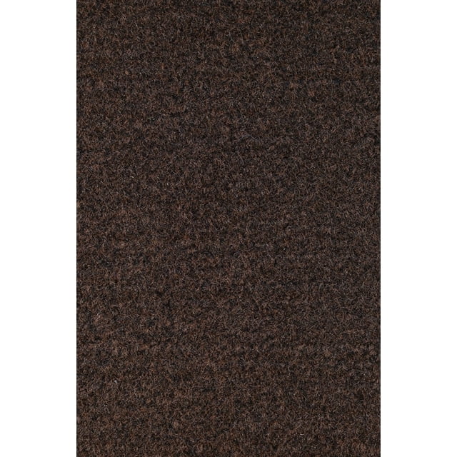 Galaxy Way Solid Chocolate Color Oversize 9'x16' Area Rug with Rubber Marine Backing for Patio, Porch, Deck, Boat, Basement or Garage with Premium Bound Polyester Edges