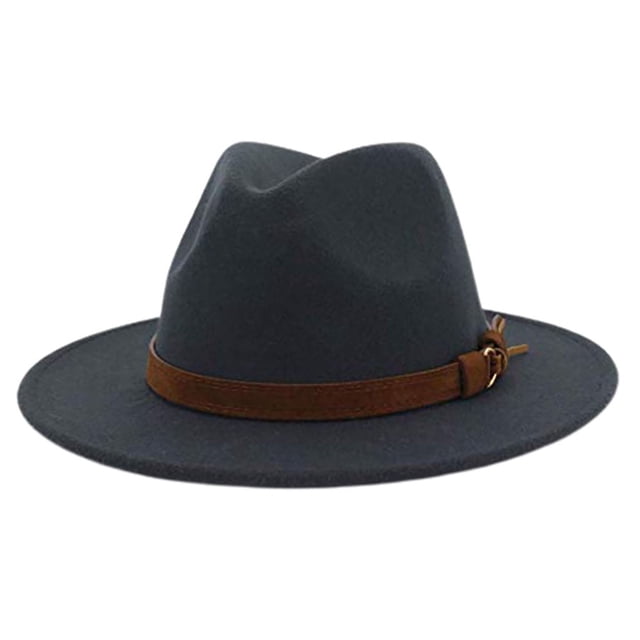 Fedora Chapeau Vintage pour Hommes en Feutre Respirant Ajustable pour la Randonnée
