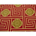 thumbnail image 3 of Designer Cotton Key Red/Beige King Maze Print Red Home Decorating Fabric, Fabric By the Yard, 3 of 5