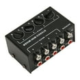 thumbnail image 4 of Oubit Channel Line Mixer,Passive Mixer 4 Channel Channel Passive Mixer Mini Sound Mixer Multi-Functional, 4 of 9