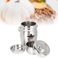 thumbnail image 3 of Jar 1.4L Barrel Shaped Vacuum Lunch Box Stainless Steel Thermal Insulated Bento Food Container Box, 3 of 8
