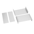 thumbnail image 4 of Aluminium Electric Box, Split Type Junction Case  Shielding Wide Use Heat Dissipation Silver  For DIY, 4 of 8