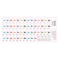 thumbnail image 1 of PVC Music Notation Labels Suitable for 88 61 54 Key Digital Pianos Learning Tool Quick Installation Beginner Essential, 1 of 4