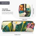 thumbnail image 3 of Easygdp Tropical Floral Jungle para Estuche de Lápices de Cuero, Estuche de Papelería de Cuero, Estuche de Gran Capacidad con Cremallera, 3 of 7