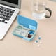 thumbnail image 1 of Caja de almacenamiento con sellado de doble capa de 6 compartimentos, seca, azul, 1 of 8