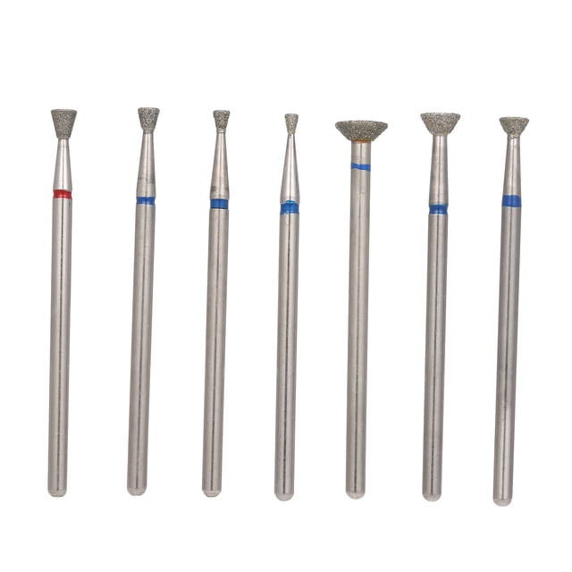 7Pcs / Ensemble de Forets à Ongles Électriques en Diamant
