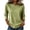 Light Green #051, variant on Womens Crew Neck 3/4 Sleeve Tops Casual T Shirts Fall Loose Fit Dressy Plain Basic Tops 2XL