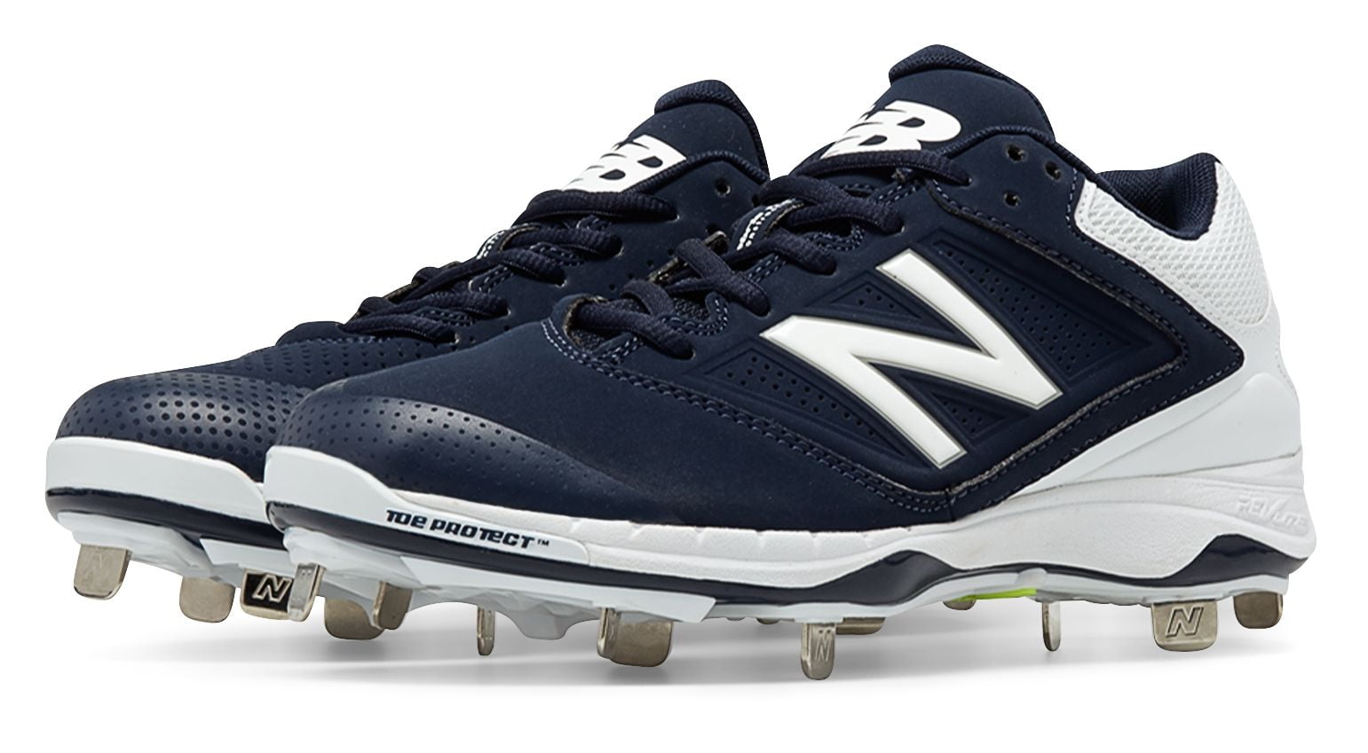 blue and white softball cleats