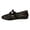 Black, variant on HXWCHs Breathable Lace Flat Shoes for Women Soft Sole On Comfortable Casual Loafers Lightweight Walking Footwear 8.5 White