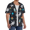 thumbnail image 2 of Balery Space Camisa Casual de Manga Corta con Botones para Hombre, Texturizada, Estilo Cubano, para Playa, Verano-XX-Large, 2 of 5