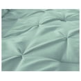 thumbnail image 4 of Sydney Queen Size Comforter Set - 7-Piece Pintuck Bedding - Seafoam Green, Lightweight Pinch Pleat Comforter with Decorative Pillows Bed Set for All Season, 4 of 8