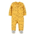 thumbnail image 3 of Carter's Child of Mine Newborn Baby Boys Interlock Sleep 'N Play Footed Pajamas, 2 Pack, Sizes Preemie-6/9 Months, 3 of 4