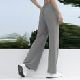 thumbnail image 3 of Gibobby Yoga leggings Pantalones de yoga de talle y pernera ancha para mujer, secado rápido y solar(Gris,XL), 3 of 5
