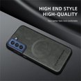 thumbnail image 2 of Allytechgroup Magnetic for Samsung Galaxy S21 FE Case, Compatible with MagSafe Support Magnetic Car Phone Mount PU Leather Slim Phone Case for Women Men for Samsung Galaxy S21 FE, Gray, 2 of 10