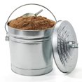 thumbnail image 4 of Galvanized Steel Trash Can, 10-Gallon, Multicolor - Metal Trash can - Trash can with lid - Kitchen Trash can - Outdoor Trash can for Patio - Camping Trash can - Metal Container with lid., 4 of 4