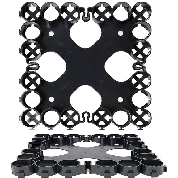 TRUEGRID | Deco Permeable Pavers | Designed as Driveway Pavers, Garden Pavers, Stepping Stone Support, for Walkways, Patios, Poolside, DIY | Outdoor Pavers | 1.8" Depth | Pack of 10 (40 Square Feet)