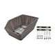 thumbnail image 2 of Cesta trasera para bicicleta, resistente, con portaequipajes, organizador y soporte para equipaje. Fabricada en hierro y ratán. Ideal para adultos, pe, 2 of 9