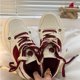 thumbnail image 5 of Zapatilla de deporte para niña, cómoda, transpirable, con cordones, diseño, suela de goma, PU Artificial, zapatos casuales de verano para uso diario, 5 of 8