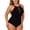Black, variant on MDUKONU Women's Swimwear Long Torso Swimsuit Black XXL