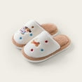 thumbnail image 2 of FYEGRE Girls Winter Warm Indoor Slippers Soft Comfortable Casual Toddler Footwear With Adorable Cartoon Design For Kids Cozy Home Use Khaki 5.5-6 Years, 2 of 4