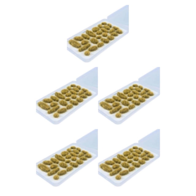 ZheElen 25x Simulation Cluster Green Grass for Train Scenery Decor Accessory Model Landscape Summer Green 6mm 5Set