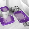 thumbnail image 5 of 4PCS Bling Diamond Shower Curtain Set with Non-Slip Rugs Toilet Lid Cover and Bath Mat Shower Curtain with 12 Hooks Bathroom Sets with Shower Curtain and Rugs and Accessories, 5 of 7
