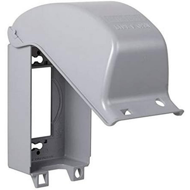 TayMac MX3200 Single Gang Vertical Metal Weatherproof Receptacle Cover