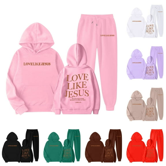 Gelikeya Girls 2 Piece Sweatsuit Outfits Gym Sports Long Sleeve Sweatsuits Sets Pant Warm Gym Activewear Set 1-9Y (Black, 8-9 Years)