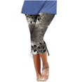 thumbnail image 1 of Womens Relaxed Fit Pants by Generic Summer Casual Drawstring Solid Cropped Cargo Pants, Black, Size XL, 1 of 5