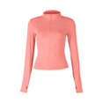 thumbnail image 6 of Clearance under 10$ Sevevn New Long-sleeved Round-neck Zipper Yoga Sun-protective Jacket For Women Early Access Deals Pink M, 6 of 6