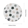 thumbnail image 2 of Eveokoki Abstract Simple Flowers Tablecloth Round Table Cloth 60 Inch Washable Waterproof Table Cover Tabletop Decoration for Restaurant, Picnic, Indoor and Outdoor Dining, 2 of 5