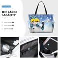 thumbnail image 4 of Rocae Christmas Snowman In The Snow for Large Women's Waterproof Beach Bag Tote with 7 Pockets Pool Bag for Travel Gym Vacation, 4 of 6