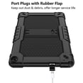thumbnail image 5 of SOATUTO for Walmart Onn 10.1 Tablet Case 2022 Model: 100071485 Shockproof Kids Friendly Rugged Hybrid Sturdy Armmor Case Built-in Kickstand for Onn 10.1 inch Tablet 2022 Generation 3 - Black+Black, 5 of 5