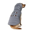 Vibrant Life Heather Grey Insulated Pet Hoodie With Toggles For Dogs and Cats, Size Large