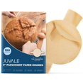 thumbnail image 2 of Juvale Unbleached Baking Parchment Paper Rounds with Easy Lift Tabs (9 in, 100 Sheets), 2 of 9