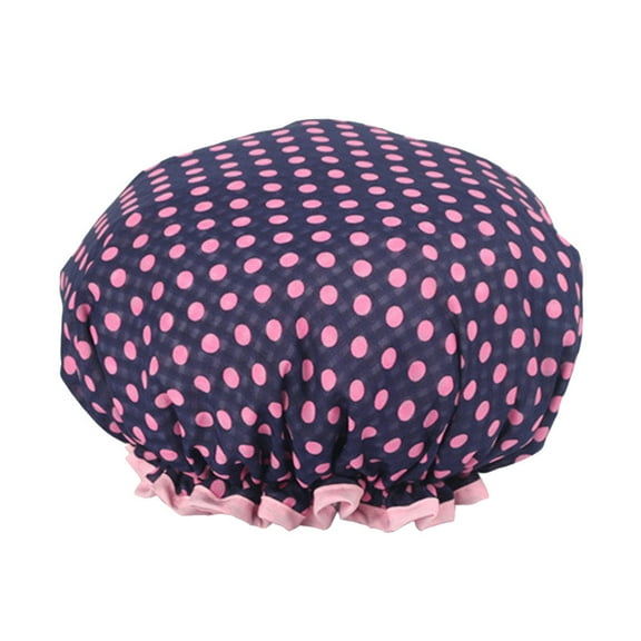 Wovilon Women Shower Caps Colorful Bath Shower Hair Cover Adults Bathing Shower Cap For Women