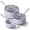 Purple, variant on Koch Systeme CS Nonstick Saucepan Set with Lids, 1+2+3QT Cookware Set with Ceramic Nonstick Coating, Oven Safe, Fast and Even Heating, Gradient Blue