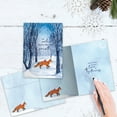 thumbnail image 2 of Tree-Free Greetings Solstice Greeting Card, 5 x 7, Togetherness Fox (GO68814), 2 of 5