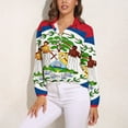thumbnail image 3 of Belize Flag Long Sleeve Blouse Woman Streetwear Casual Shirts Summer Oversize Woman Streetwear Clothing Birthday Present, 3 of 7