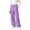 Purple-01, variant on LIBRCLO Kids Girls Sweatpants Elastic Waist Wide Leg Pants Fleece Baggy Sweatpants Size 9-10 Years